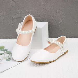Zapato de princesa de primavera, moda versátil, exquisito zapato para niña, comodidad, antideslizante, suela blanda, zapatos para chico, zapatos de cuero simples y elegantes