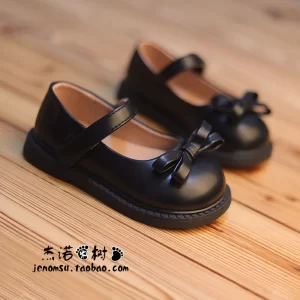 Zapatos para niñas pequeñas, primavera Otoño, zapatos de cuero PU suave para niñas, escuela, Mary Jane, lindos zapatos planos dulces, Beige, negro