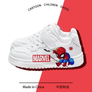 2026 Sping Kids Marvel zapatos casuales niños moda estampado de dibujos animados zapatos deportivos zapatillas antideslizantes para niños zapatos al aire libre para estudiantes