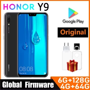 HONOR Y9-2019 Smartphone Firmware Global Cámara frontal de 6,5 pulgadas Batería de 16M 4000 mAh CPU Haisi Qilin 710 teléfono usado