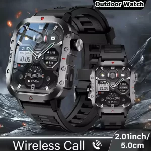 Relojes inteligentes militares con GPS para hombre, linterna resistente al agua, rastreador deportivo para exteriores, llamada Bluetooth, reloj inteligente para hombre y mujer, 2025 Pk h12