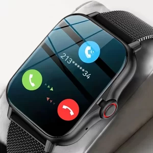 Reloj inteligente Android para hombre y mujer, pulsera con pantalla a Color de 2024 pulgadas, Bluetooth, llamadas, control de presión y oxígeno en sangre, 1,44