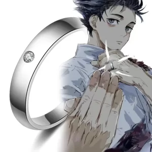 Anillos de Anime Jujutsu Kaisen Yuta Okkotsu, accesorios de Cosplay para hombres y mujeres, anillo para amantes de parejas, accesorios de joyería, regalos