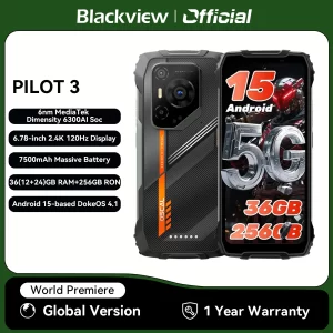 Teléfonos Móviles Blackview OSCAL PILOT 3 5G, Smartphone Resistente con IA, MTK 6300, Pantalla de 6.78 Pulgadas 2.4K 120Hz, 12GB 256GB, 7500Amh