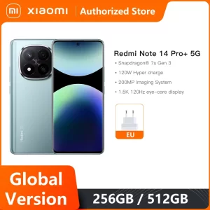 Xiaomi Redmi Note 14 Pro Plus 5G Versión Global, Teléfono Inteligente de 256 GB/512 GB, Snapdragon 7s Gen 3, Cámara de 200 MP, 5110 mAh