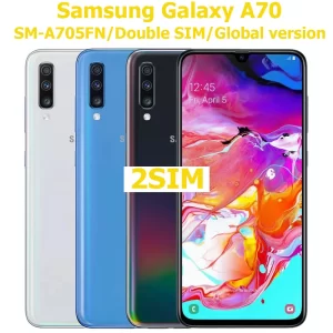 Samsung Galaxy A70 teléfono inteligente Android edición Global 2SIM 6,7 pulgadas huella digital Facial desbloqueo NFC 32MP 4500mAh desbloqueo Original