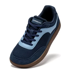 HOBIBEAR Zapatillas de deporte unisex con punta ancha para mujer y hombre, zapatos minimalistas antideslizantes con cordones, zapatillas informales de malla