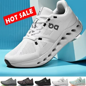 Zapatillas deportivas informales para hombre, zapatillas deportivas antideslizantes cómodas con cojín de aire para maratón, transpirables y ligeras para exteriores