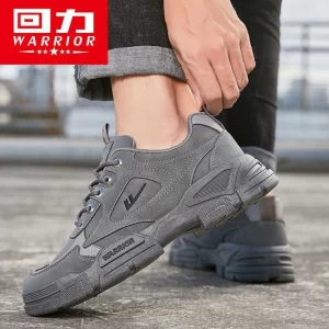 Huili-zapatos de trabajo para hombre, botas cortas de otoño, calzado deportivo informal para exteriores, zapatos de senderismo cómodos, novedad de 2025