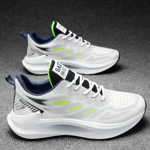 Zapatos deportivos transpirables para hombre, novedad de primavera, malla, moda informal, zapatos versátiles de moda para hombre, zapatos para correr de verano adecuados para deportes al aire libre
