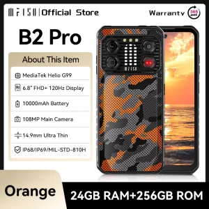 IIIF150 B2 Pro teléfono resistente MTK Helio G99 teléfono inteligente Android 10000mAh 30W carga 24GB 256GB cámara de 108MP pantalla de 6,8 "120Hz