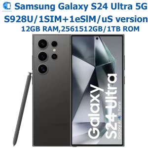 Teléfono inteligente Android Samsung Galaxy S24 Ultra 5G restaurado, 6,8 pulgadas, 200MP, 45W, Samsung S24, 5000mAh, NFC, Snapdragon