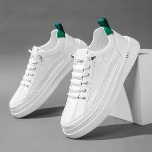 Hot Sale Men's Leather Casual Shoes Soft Sole Lace-up Oxford Shoes Handmade Male Tenis Masculino New Design Skateboard Footwear