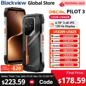 Blackview Oscal PILOT 3 teléfono resistente MediaTek Dimensity 6300 5G 6,78 pulgadas 2,4 K IPS 120Hz pantalla 50MP 7500mAh NFC teléfono móvil