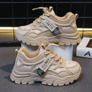 Zapatos informales para niños, zapatillas de correr antideslizantes transpirables de estilo primaveral para niños y niñas, calzado cómodo para exteriores 2023