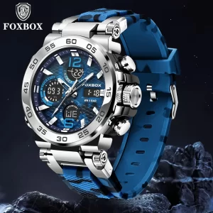 Reloj de pulsera electrónico LIGE para hombre, reloj deportivo luminoso con pantalla LED de lujo, reloj deportivo resistente al agua con alarma de cuarzo militar, relojes con fecha para hombre