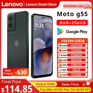 Motorola MOTO G55 Smartphone Pantalla de 6,5 pulgadas 120 Hz ROM global MediaTek Dimensity 7025 CPU 256 GB 50 MP 5000 mAh Teléfono móvil