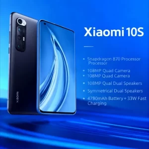 Xiaomi 10S Smartphone Snapdragon 870 108MP Cámara 4780mAh 33W Carga rápida Harman Kardon Estéreo Teléfonos móviles Smartphone