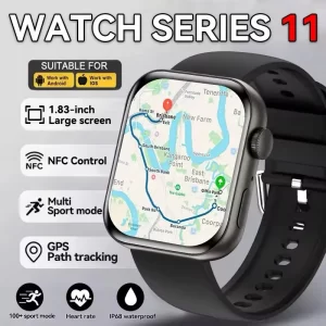 Nuevo Reloj Inteligente GPS 2026 para Apple Watch 10, Reloj Inteligente para Hombre con Pantalla HD AMOLED, Memoria, Música, Sonido Envolvente 3D, Llamadas Bluetooth, Resistente al Agua, para Mujer
