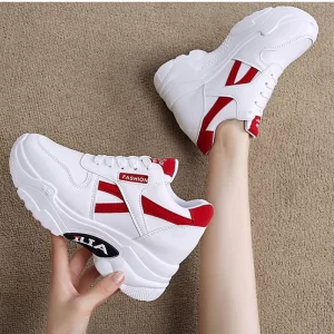 Zapatillas deportivas de plataforma para mujer con aumento de altura interior, calzado casual para mujer, zapatillas deportivas gruesas, zapatillas de tenis deportivas para mujer