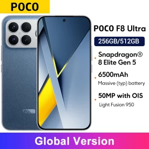 Versión Global POCO F8 Ultra Smartphone cámara de 50MP pantalla de 6,9 "120Hz batería de 6500mAh Snapdragon 8 Elite Gen 5 NFC