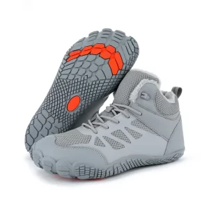 Botas de nieve para hombre y mujer, zapatos descalzos, impermeables, con punta ancha, botas de nieve cálidas de felpa, zapatos de senderismo antideslizantes para exteriores para hombre