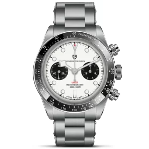 Reloj PAGANI DESIGN 2026 para hombre, cronógrafo deportivo, reloj de cuarzo de lujo retro Panda para hombre, reloj de pulsera resistente al agua de zafiro 10Bar