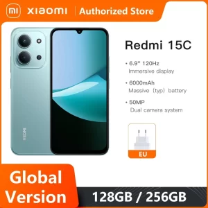 Xiaomi Redmi 15C versión Global Smartphone 50MP cámara principal 120Hz 6,9 "pantalla Dot Drop 33W carga MediaTek Helio G81-Ultra