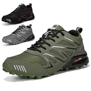 Zapatos de senderismo impermeables para hombre, zapatillas de Trekking al aire libre, escalada de montaña, Camping, botas tácticas de caza, zapatos de bicicleta para hombre