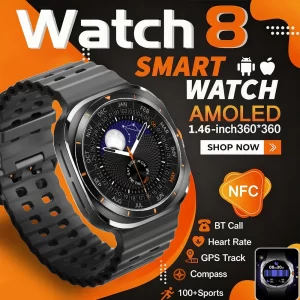 2026 nuevo reloj inteligente Watch8 Ultra clásico NFC monitoreo de salud Bluetooth llamada 3ATM impermeable HD Smartwatch para IOS Android