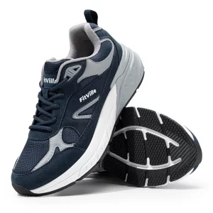 FitVille, los más nuevos zapatos para caminar para hombres, zapatillas de deporte de ancho con soporte para el arco para pies planos, alivio del dolor en el talón, fascitis Plantar