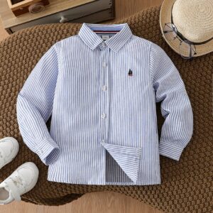 Camisa de rayas con cuello para niños