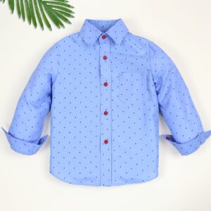 Camisa Casual de Manga Larga Estampada para Niños