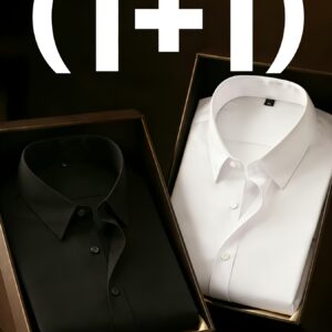 Camisas de Negocios para Hombre, Paquete de 2, Frescas y Resistentes a las Arrugas, Versátiles y Elegantes