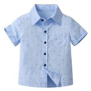 Camisa de manga larga para niños, elegante y nueva, ropa con estampado creativo de pétalos, cárdigan de manga larga, camisa formal, casual para fiestas, estilo caballero, ropa de actuación, un regalo sorpresa para niños