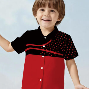 Camiseta deportiva de manga larga con cuello redondo y hombros caídos, estampado de estrellas, impresión 3D, ideal para la primavera y el otoño de los niños. Fabricada en 100% poliéster, un regalo perfecto para ellos.